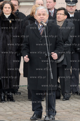 Wizyta prezydenta Lecha Kaczynskiego w Wejherowie....