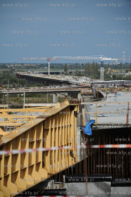 Gdansk. Budowa drogi ekspresowej S7 - Poludniowej Obwodnicy...