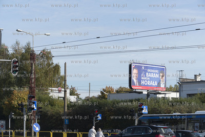 Gdynia. Billboard Grzegorza Barana i Marcina Horały...