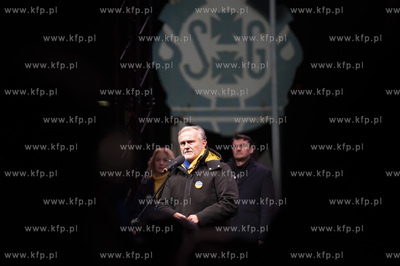 Gdańsk. Plac Solidarności. Europejski wiec solidarności...