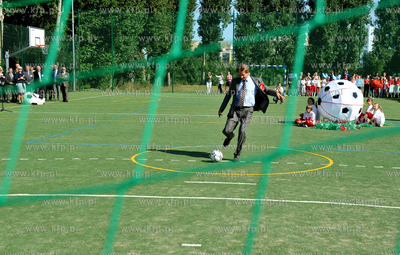 Gdansk. Przymorze. Otwarcie boiska wybudowanego w ramach...