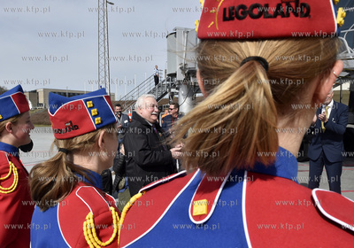Wizyta Lecha Wałęsy w Billund w Danii. Powitanie...
