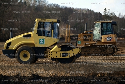 Gdansk Oliwa. Budowa boiska przy ul. Bytowskiej, ktore...