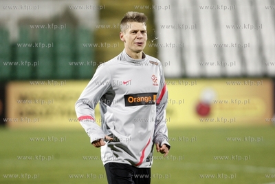 Gdansk. Stadion przy ul. Traugutta. Trening reprezentacji...