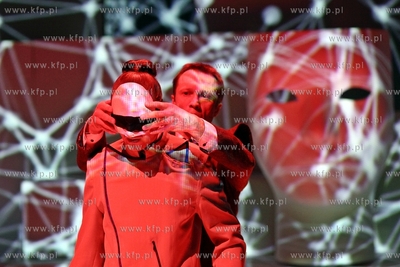 Sopot. Teatr Wybrzeze. Proba medialna sztuki Zycie...