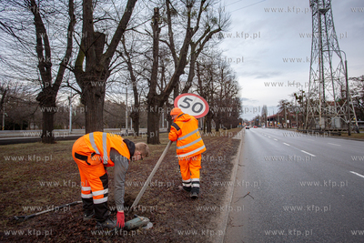 Demontaż znaków ograniczających prędkość do 50...