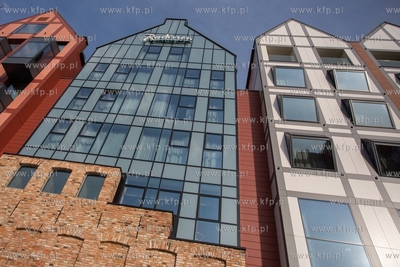 Gdańsk, Wyspa Spichrzów. Hotel Radisson. 20.08.2019...