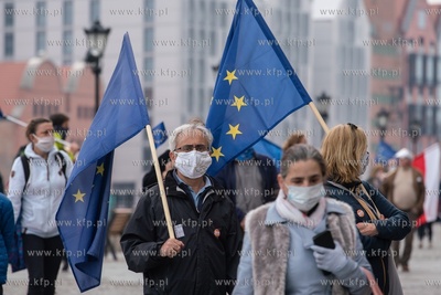 Gdańsk. 16. rocznica wejścia Polski do Unii Europejskiej....