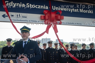 Gdynia. Odsłonięcie nowej nazwy przystanku Gdynia...