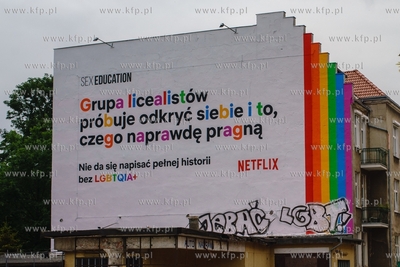 Gdańsk, ul. Grunwaldzka. Netflix wspiera osoby LGBT...