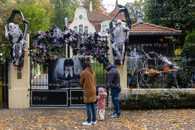 Gdańsk Wrzeszcz, ul. Jaśkowa Dolina. Nz. Halloweenowe...