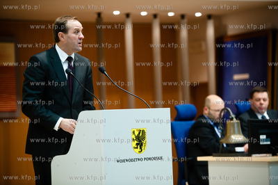 Gdansk. XIV sesja Sejmiku Wojewodztwa Pomorskiego,...