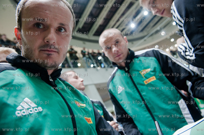 Gdansk. Galeria Przymorze. Prezentacja I druzyny Lechii...