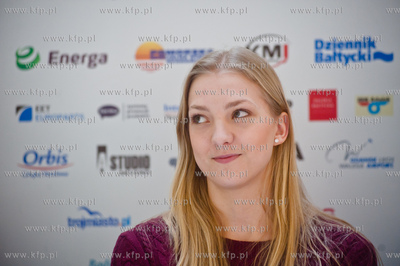 Gdansk. CH. Galeria Baltycka. Konferencja prasowa poprzedzajaca...