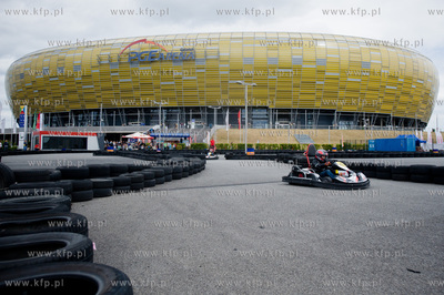 Gdansk. Stadion PGE Arena. Tor gokartowy PitStop. Drugie...