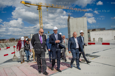 Gdansk. Wrzeszcz. Uroczystosc zawieszenia wiechy na...