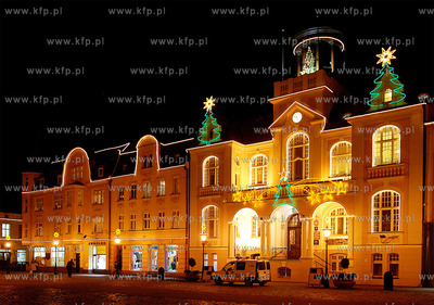 W Wejherowie swiateczne. Wejherowski rynek i deptak...