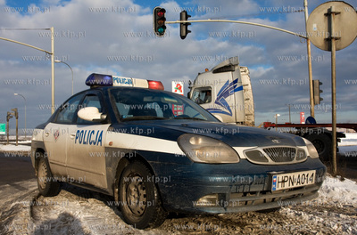 Gdansk skrzyzowanie ul. Kartuskiej i Szczesliwej. Kierowca...