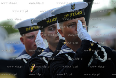 Gdynia. Swieto Marynarki Wojennej. Uroczystosc zmiany...