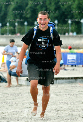 Do Trojmiasta dotarl Marek Chorazy - piechur ze Slaska,...