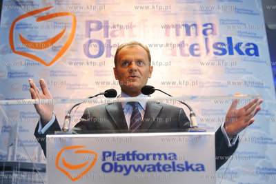 Gdansk. Konwencja wyborcza Platformy Obywatelskiej...