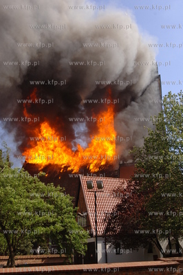 Pozar kosciola sw Katarzyny w Gdansku.
22.05.2006
Fot....