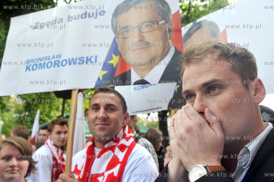 Sopot - zakonczenie kampanii wyborczej kandydata na...