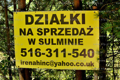 Wies Sulmin na Kaszubach w gminie Zukowo. Ogloszenie...