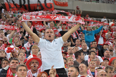 Gdansk. Stadion pilkarski PGE Arena. Mecz towarzyski...
