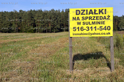 Sulmin na Kaszubach. Dzialki na sprzedaz obok osiedla...
