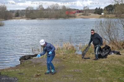 Gdansk. Staw Wrobla, dzielnica Piecki Migowo. Spoleczna...