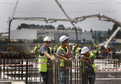 Gdansk Letnica. Ceremonia wmurowania kamienia wegielnego...
