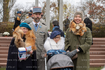 Wojskowy Cmentarz Francuski w Gdańsku. Uroczystości...