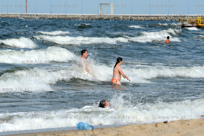 Gdansk, plaza miedzy Westerplatte a Portem Polnocnym...