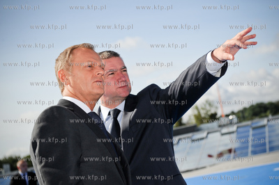 Gdansk. Uroczystosc zakonczenia budowy Centrum Medycyny...