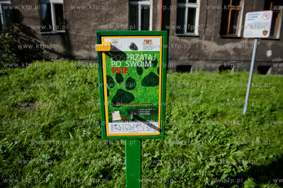 Gdansk. Wrzeszcz. Park Kuzniczki. Urzadzenie do workow...