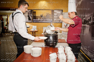 Gdansk. Restauracja hotelu Hanza. Festiwal Dorsza i...