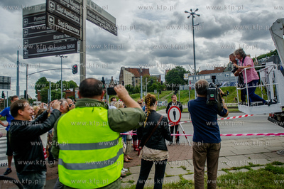 Gdansk. Skrzyzowanie ul. 3 Maja i Armii Krajowej. Pozegnalne...