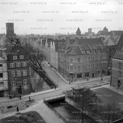 Panorama Gdanska. Widok na skrzyzowanie ulic Na Piaskach...