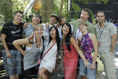 Kasia Wilk z zespolem w Sopocie przed 46 Miedzynarodowym...