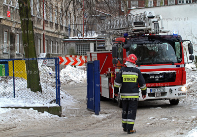 Gdansk, Siedlce. Nz. Zrzucanie przez straz pozarna...