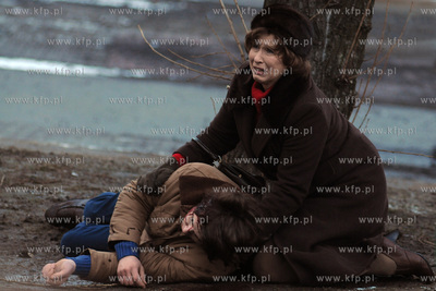 Plan zdjeciowy filmu o masakrze robotnikow na Wybrzezu...