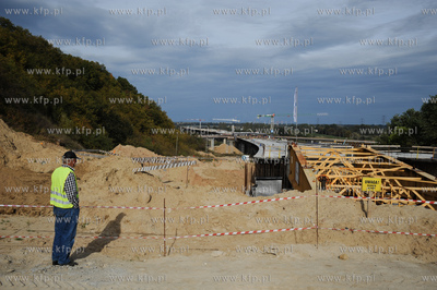 Gdansk. Budowa drogi ekspresowej S7 - Poludniowej Obwodnicy...