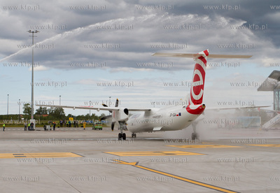 Po raz pierwszy odwiedzil gdanskie lotnisko najnowszy...