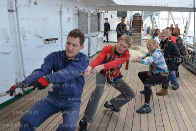 Dzien na Darze Mlodziezy ze studentami Akademii Morskiej...