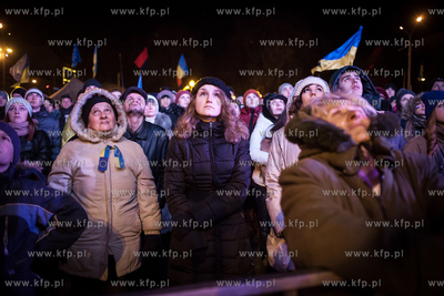 Lwow, Ukraina NZ Demonstracje antyrzadowe na placu...