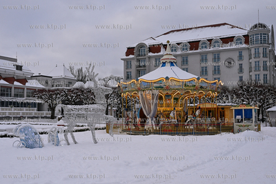 Sopot. Centrum Sopotu i Park Północny po obfitych...