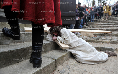 Wejherowo. Droga Krzyzowa. Inscenizacja Meki Panskiej...
