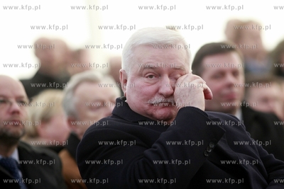 Gdansk Rebiechowo. Lotnisko im. Lecha Walesy. Uroczyste...