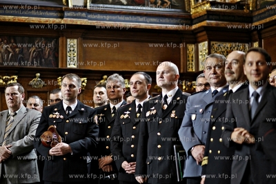 Gdansk. Dwor Artusa. Wojewódzkich Obchodach Dnia Strażaka,...